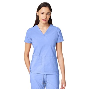 Parkley 1001 Women's Two-Pocket CRESSY V-Neck Top