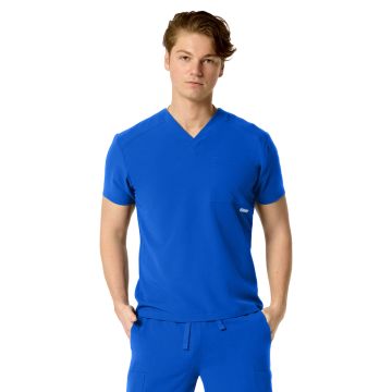 Parkley 1501 Men's One-Pocket SANTIAGO Basic V-Neck Top - Royal