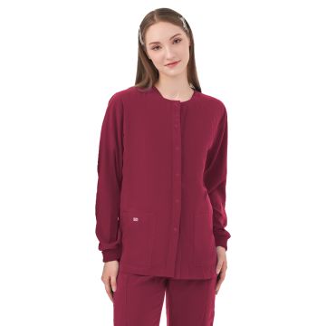 Parkley 6048 Women's Two-Pocket CELESTE Snap Front Jacket