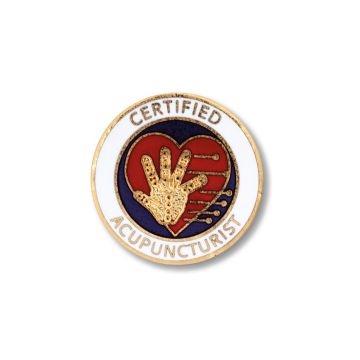 Prestige Medical 1014 Certified Acupuncturist Cloisonne Pin