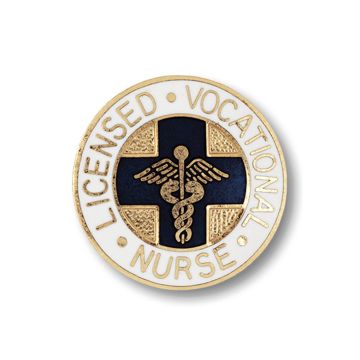 Prestige Medical 1032 Licensed Vocational Nurse Cloisonne Pin (CA & TX Only)
