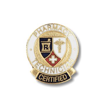 Prestige Medical 1037 Certified Pharmacy Technician Cloisonne Pin