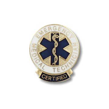 Prestige Medical 1087 Certified Emergency Medical Technician Cloisonne Pin