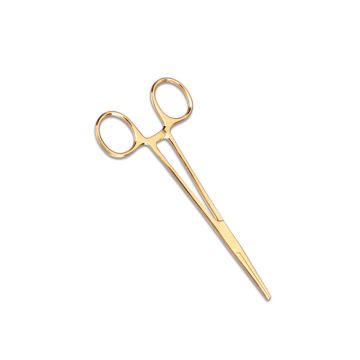 Prestige Medical 1502 5.5" Gold Plated Kelly Forceps