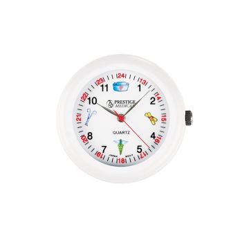 Prestige Medical 1689 Medical Symbols Stethoscope Watch - White