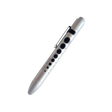 Prestige Medical 214 Soft Led Pupil Gauge Pen Light - Silver