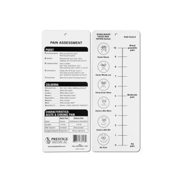 Prestige Medical 3910 Pain Assessment Card