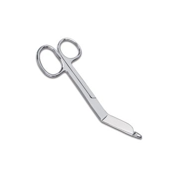 Prestige Medical 54 4.5" Bandage Scissors with One Large Ring