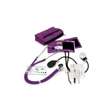 Prestige Medical A5 Aneroid Sphygmomanometer / Sprague-Rappaport Nurse Kit - Purple