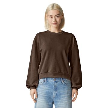 American Apparel RF494 Ladies' ReFlex Fleece Crewneck Sweatshirt - BROWN