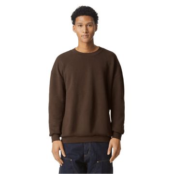American Apparel RF496 Unisex ReFlex Fleece Crewneck Sweatshirt - BROWN