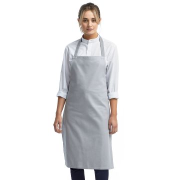 Artisan Collection by Reprime RP102 Organic Cotton Bib Apron - SILVER
