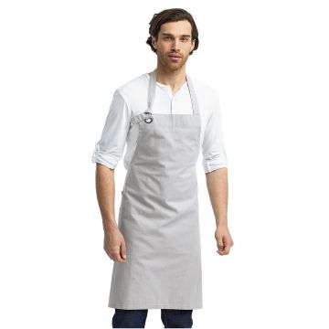 Artisan Collection by Reprime RP130 Unisex Calibre Heavy Cotton Canvas Bib Apron - SILVER