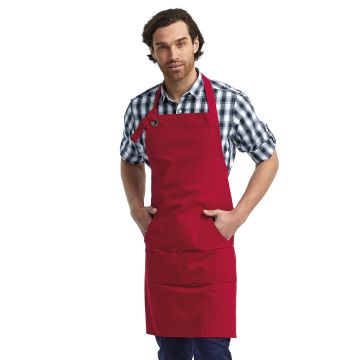 Artisan Collection by Reprime RP137 Unisex "Calibre" Heavy Cotton Canvas Pocket Apron - RED