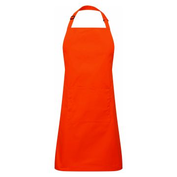 Artisan Collection by Reprime RP154 Unisex 'Colours' Recycled Bib Apron with Pocket - ORANGE