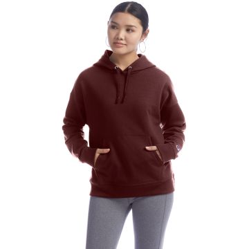 Champion S760 Ladies' PowerBlend Relaxed Hooded Sweatshirt - MAROON