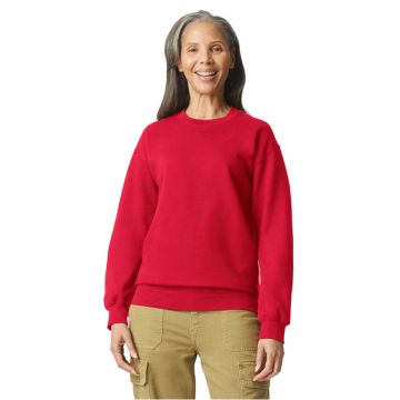 Gildan SF000 Adult Softstyle? Fleece Crew Sweatshirt - RED
