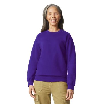 Gildan SF000 Adult Softstyle Fleece Crew Sweatshirt - PURPLE