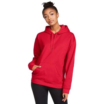 Gildan SF500 Adult Softstyle? Fleece Pullover Hooded Sweatshirt - RED