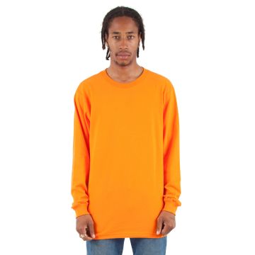 Shaka Wear SHALS Adult 6 oz., Active Long-Sleeve T-Shirt - ORANGE