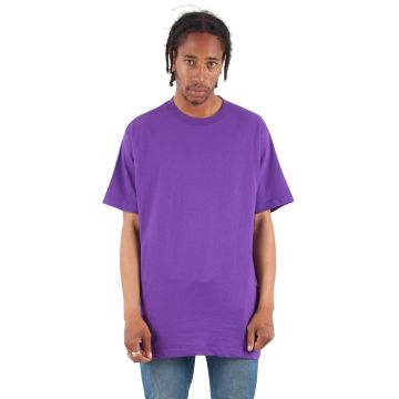 Shaka Wear SHASS Adult 6 oz., Active Short-Sleeve Crewneck T-Shirt - PURPLE