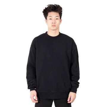 Shaka Wear SHGFC Men's Los Angeles Garment Dyed Crewneck - BLACK