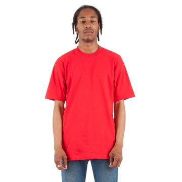 Shaka Wear SHMHSS Adult 7.5 oz., Max Heavyweight T-Shirt - RED