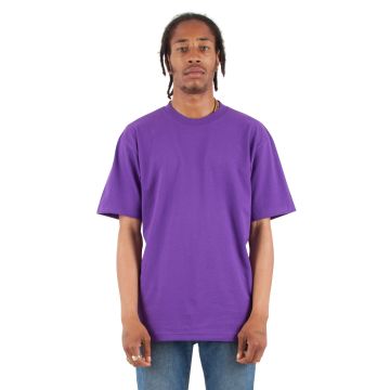 Shaka Wear SHMHSS Adult 7.5 oz., Max Heavyweight T-Shirt - PURPLE