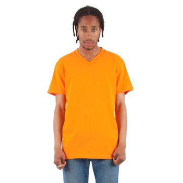Shaka Wear SHVEE Adult 6.2 oz., V-Neck T-Shirt - ORANGE