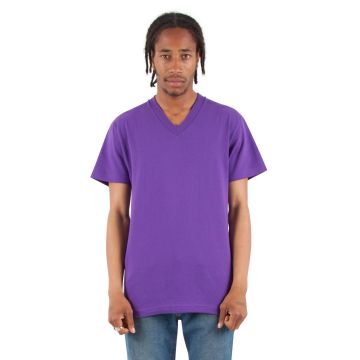 Shaka Wear SHVEE Adult 6.2 oz., V-Neck T-Shirt - PURPLE