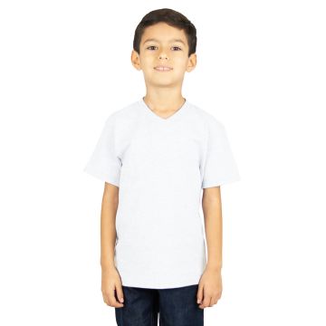Shaka Wear SHVEEY Youth 5.9 oz., V-Neck T-Shirt - WHITE