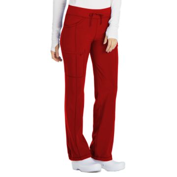 Infinity 1123A Women's 4-Pocket Low Rise Pant - Red
