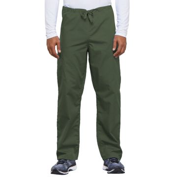 Cherokee 4100 Unisex 2-Pocket Drawstring Cargo Pant - Olive