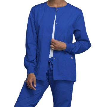 Cherokee 4350 Women's Snap Front Jacket - Royal