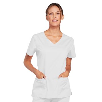 Cherokee 4727 Women's 3-Pocket V-Neck Top