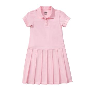 Classroom Uniforms 54122 Girls' Pique Polo Dress for Youth - Pink