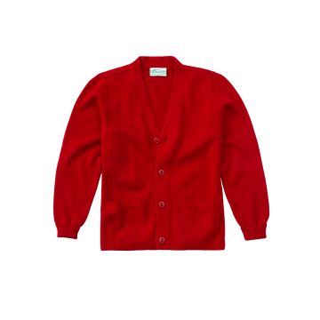 Classroom Uniforms 56434 Adult Unisex Cardigan Sweater - Red