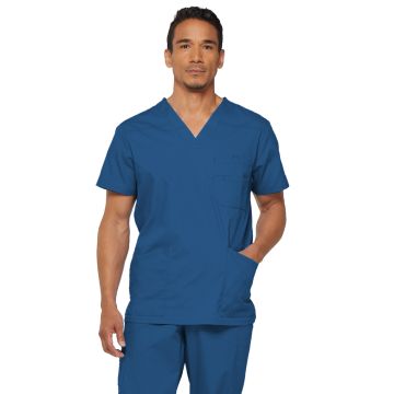 Dickies Medical 81906 Men's 5-Pocket V-Neck Top - Royal
