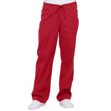 Dickies Medical 83006 Unisex 1-Pocket Drawstring Pant - Red
