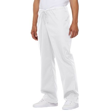 Dickies Medical 83006 Unisex 1-Pocket Drawstring Pant - White