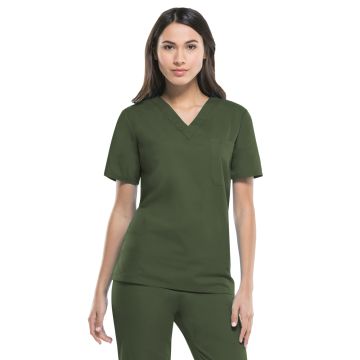Dickies Medical 83706 Unisex 1-Pocket Tuckable V-Neck Top