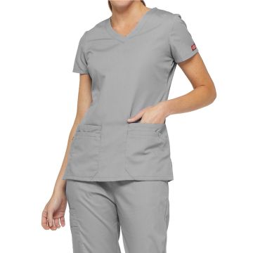 Dickies Medical 85906 Women's 6-Pocket V-Neck Top