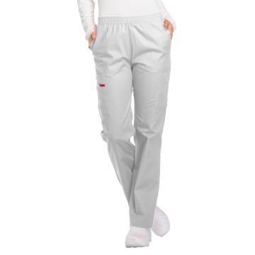 Dickies Medical 86106 Women's Natural Rise Tapered Leg Pull-On Pant - White