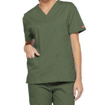 Dickies Medical 86706 Women's 2-Pocket V-Neck Top