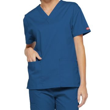 Dickies Medical 86706 Women's 2-Pocket V-Neck Top - Royal