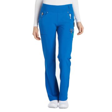 Cherokee CK002 Women's 4-Pocket Mid Rise Pant - Royal