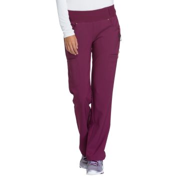 Cherokee CK002 Women's 4-Pocket Mid Rise Pant