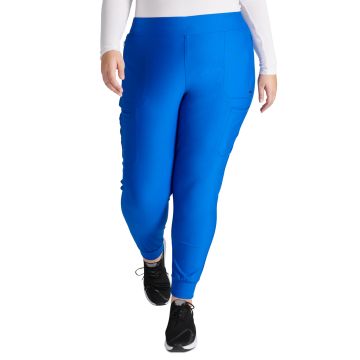 Cherokee CK092 Women's Mid Rise Tapered Leg Drawstring Pant - Royal