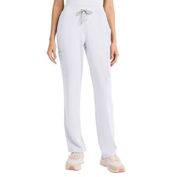 Cherokee CK096 Women's 5-Pocket Straight Leg Pant - White