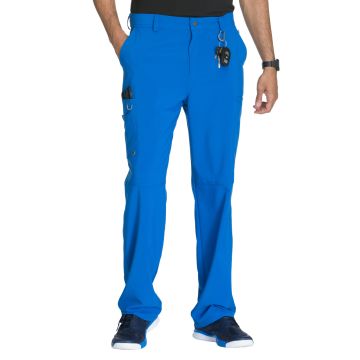 Infinity CK200A Men's Zip Fly Button Closure Tapered Leg Pant - Royal